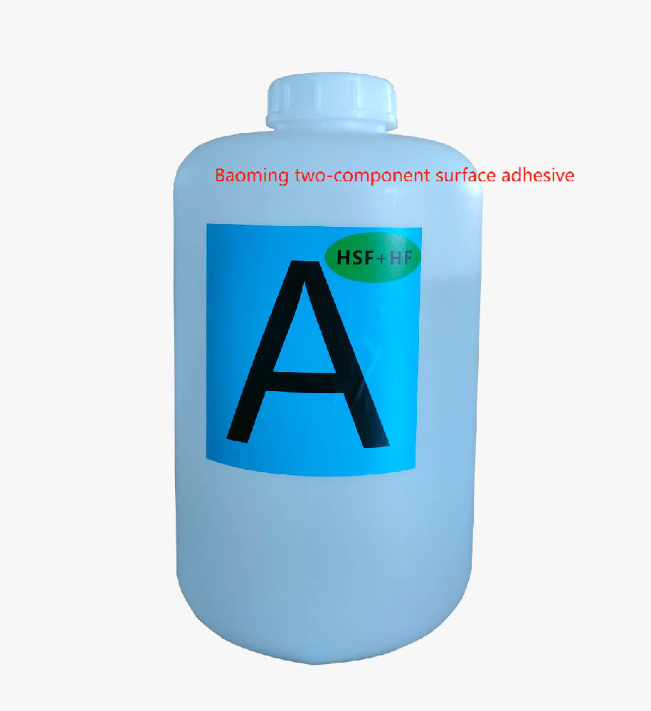 Two-component surface adhesive